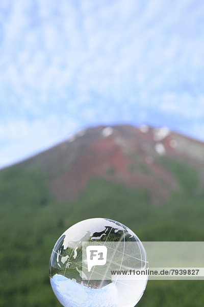 Berg  Fuji  Kristall  Globus