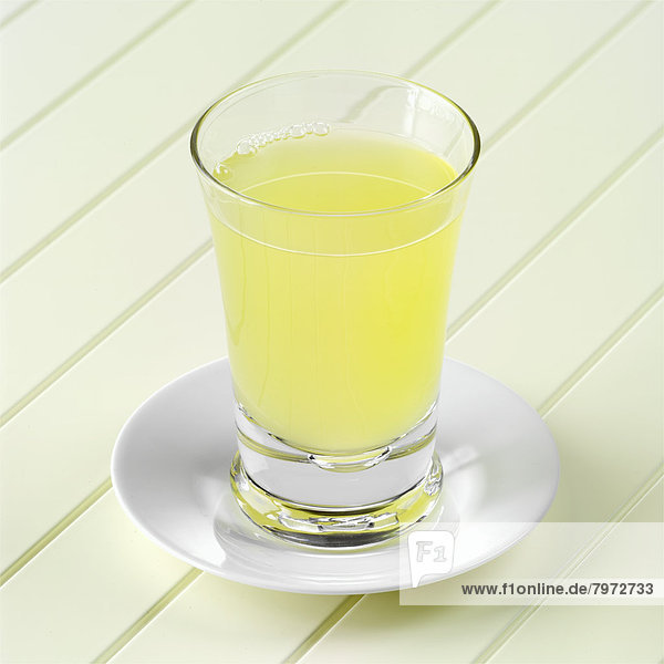 Glas Saft Ananas