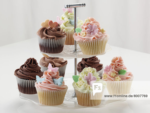 Eis Kuchenplatte cupcake