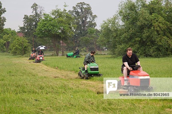 schneiden Großstadt Spielplatz Gras Menschengruppe Menschengruppen Gruppe Gruppen Schutz Detroit Michigan