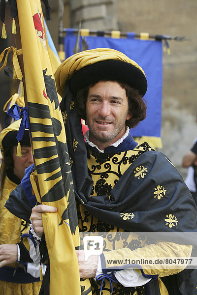 Mann  Kleidung  Geschichte  Italien  Parade  Siena  Toskana