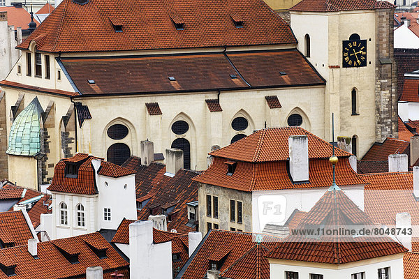 Elevated view of buildings  Prague  Czech Republic
