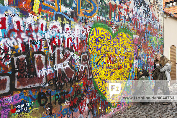 John Lennon Wall  Prague  Czech Republic
