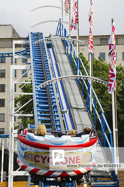 Rollercoaster Cyclone  South Bank  London  England  United Kingdom