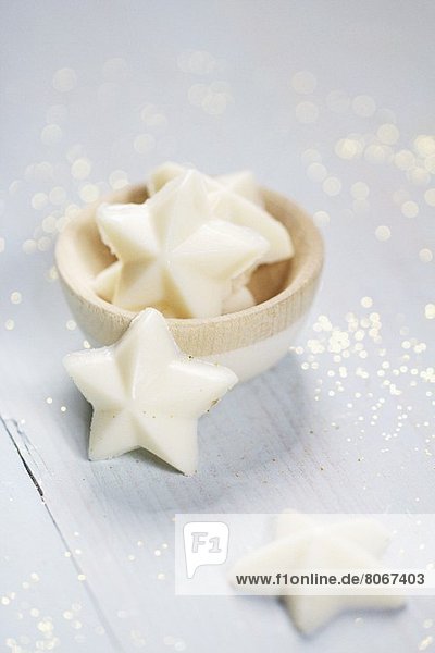 Sterne aus Kokosbutter