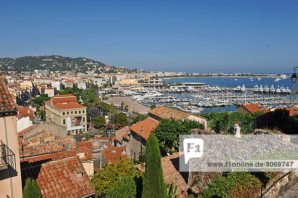 Großstadt  Ansicht  Cannes  Ortsteil