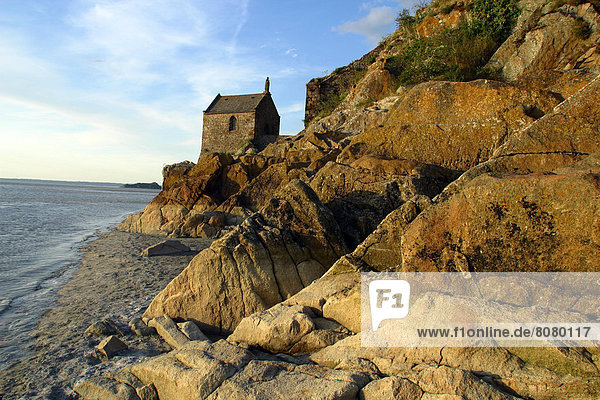Frankreich Heiligtum Mont Saint-Michel Normandie Tourismus