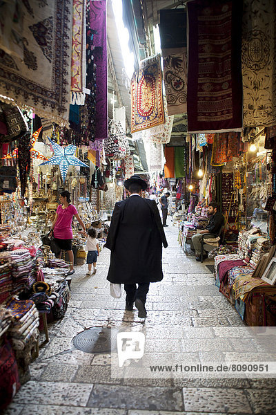 Market in the historic city centre of Jerusalem