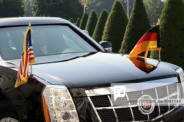 'State limousine ''The Beast'' of President Barack Obama at Bellevue Palace'