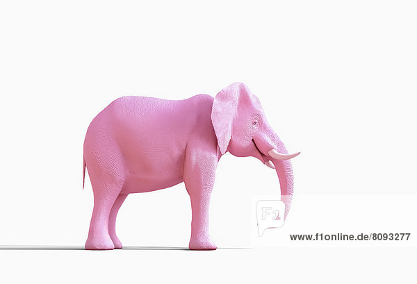 Pink elephant statue