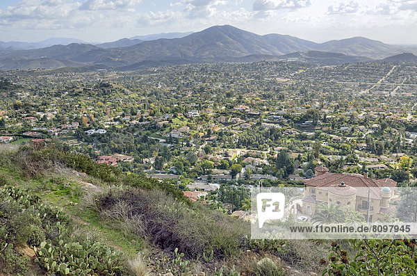 Großstadt Ansicht San Diego Berg Sequenzierung