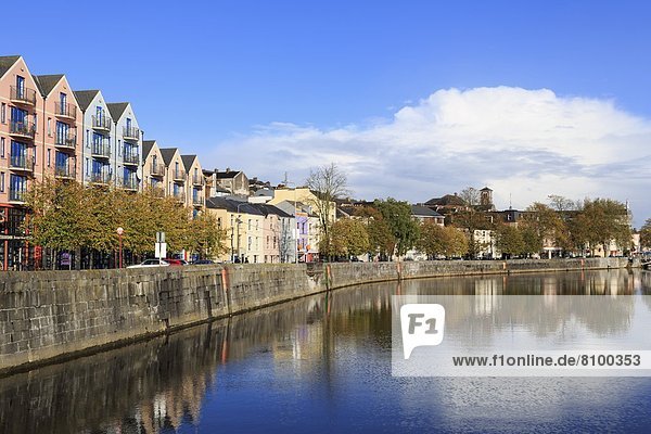 Pope's Quay on the River Lee  Cork City  County Cork  Munster  Republic of Ireland  Europe