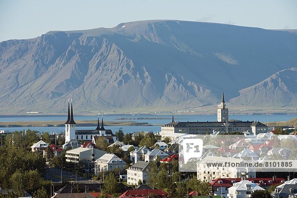 Reykjavik  Hauptstadt  Stadtansicht  Stadtansichten  Island