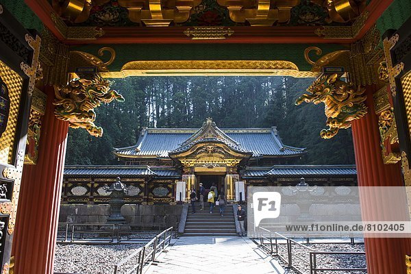 Eingang  UNESCO-Welterbe  Japan  Kanto  Mausoleum  Nikko