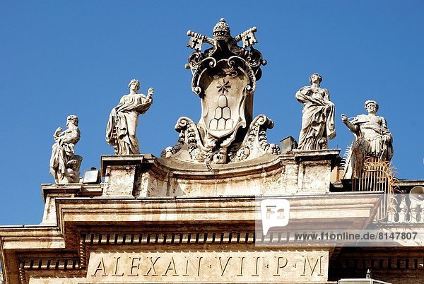 Erde  Platz  UNESCO-Welterbe  Kolonnade  Erbe  Italien  Vatikan