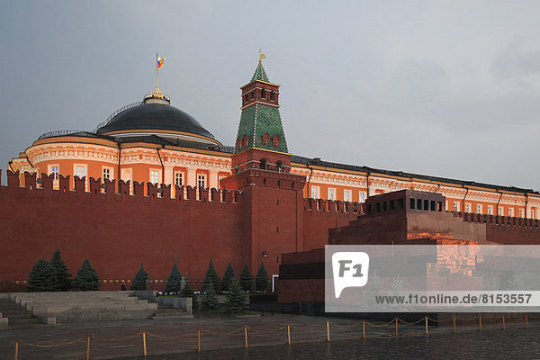 Kreml  Senatsturm und Lenin-Mausoleum  Roter Platz oder Krasnaja Ploschtschad