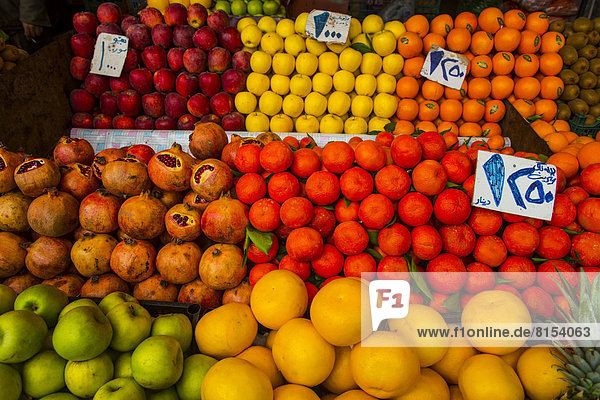 Frisches Obst zum Verkauf auf dem Basar von Sulaimaniyya