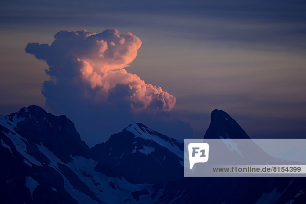 Thundercloud above the Lechquellen Mountains or Lechquellen range