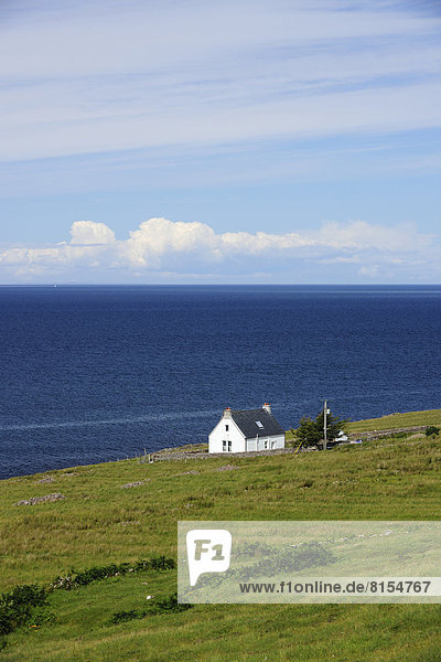 Isolated farmhouse on the Atlantic coast