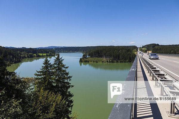 Deutschland  Bayern  Blick auf die Lechbrücke
