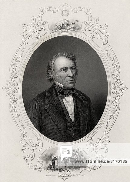 Zachary Taylor 1784-1850 American Military Leader And 12Th President Of The United States Of America From A 19Th Century Print Engraved By T W Hunt From A Daguerreotype By Brady