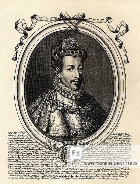 'Henry Iii 1551-89  King Of France (1574-89)