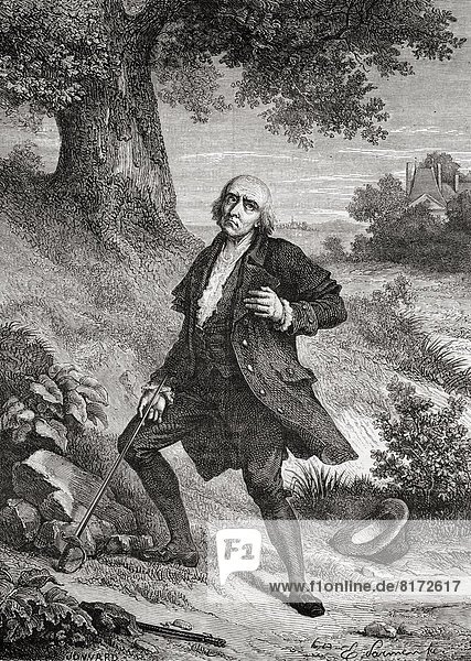 Death Of Roland. Jean-Marie Roland De La Platiére  1734-1793. French Interior Minister 1792-3. From Histoire De La Revolution Francaise By Louis Blanc.