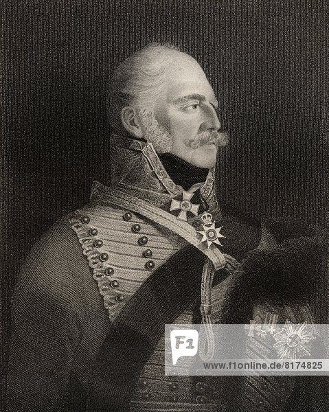 Prince Ernest Augustus 1771 To 1851 Duke Of Cumberland And Tiviotdale King Of Hanover Son Of George Iii Of England Engraved By H R Cook After G Saunders From The Book National Portrait Gallery Volume Iv Published C 1835