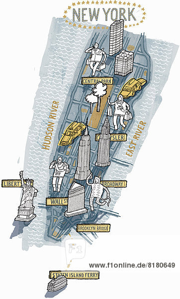 Karte von New York