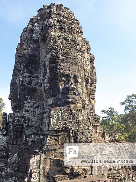 Faces. Bayon. Angkor Thom. Cambodia