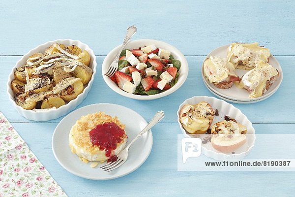 Assorted Camembert dishes