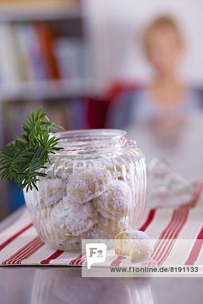 Keks aufbewahren Zweig Tanne Butter