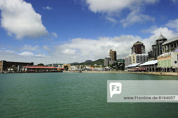 Cityscape of Port Louis  from the water