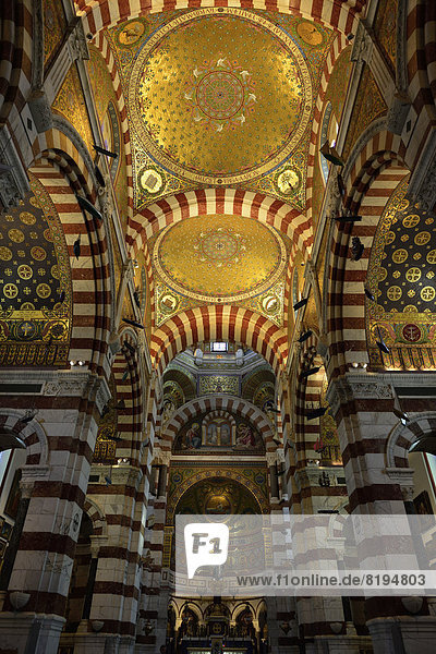 Notre-Dame de la Garde  Marseille  Provence  Frankreich  Europa