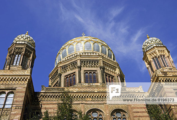 Deutschland  Berlin  Blick auf die Neue Synagoge
