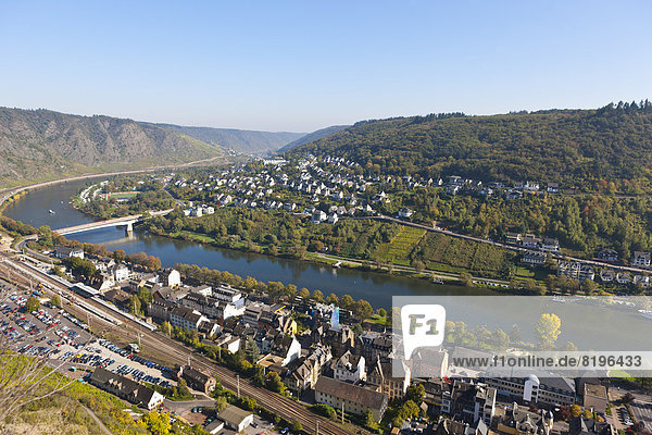 Deutschland  Rheinland-Pfalz  Blick auf Cochem an der Mosel