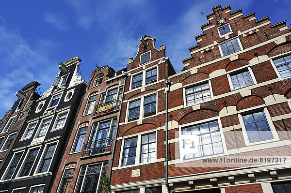 Netherlands  Amsterdam  Prinsengracht  typical historic buildings