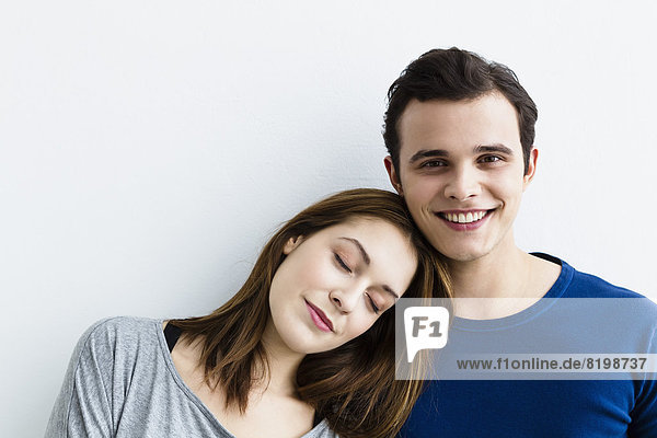 Germany  Bavaria  Munich  Young couple  smiling
