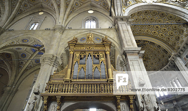 Innenaufnahme Orgel der Kathedrale Comer Dom  Dom Santa Maria Maggiore
