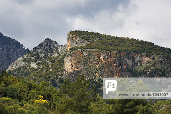 Türkei Ägäis Nekropole von Pinara in Xanthos Valles