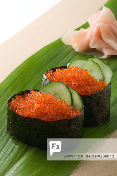 Gunkanmaki Of Frying Fish Eggs