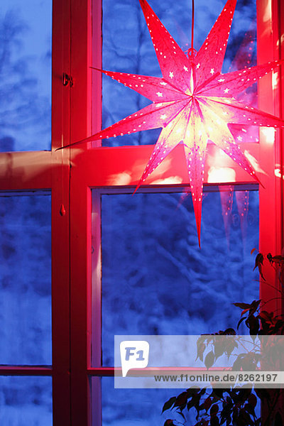 sternförmig Weihnachten Dekoration Fenster