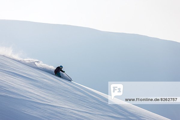 Person Skifahren