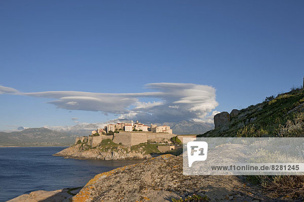 Blick auf Calvi auf der Insel Korsika  Frankreich