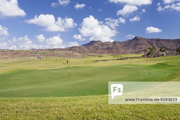 Golfplatz  Europa  Kanaren  Kanarische Inseln  Fuerteventura  Spanien