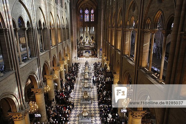 zeigen  Paris  Hauptstadt  Frankreich  Europa  Kathedrale  vorübergehend  Kirchenschiff  neu