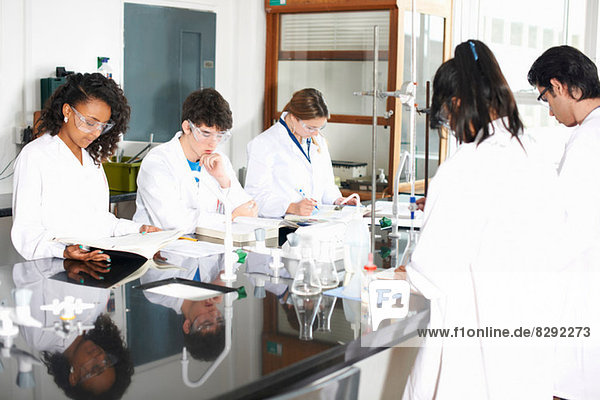 Chemistry students in laboratory
