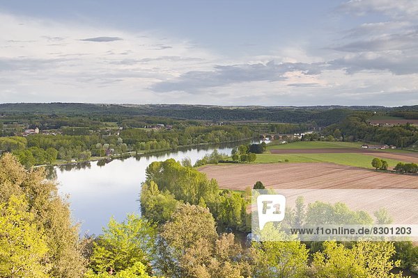 Frankreich  Europa  Tal  Dordogne