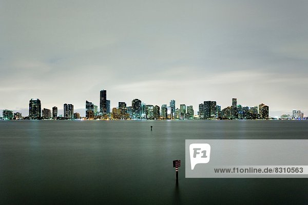 Skyline von Downtown Miami  Florida  USA