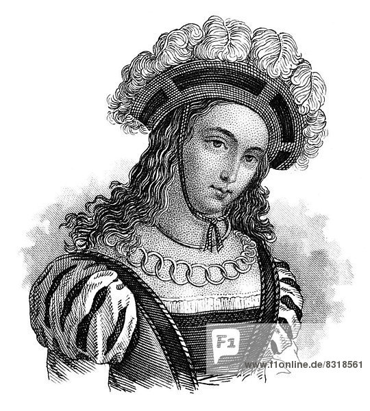 Portrait von Jeanne d?Arc  Die Jungfrau von Orleans oder Johanna von Orléans  1412 - 1431  eine französische Nationalheldin und Heilige der katholischen und der anglikanischen Kirche